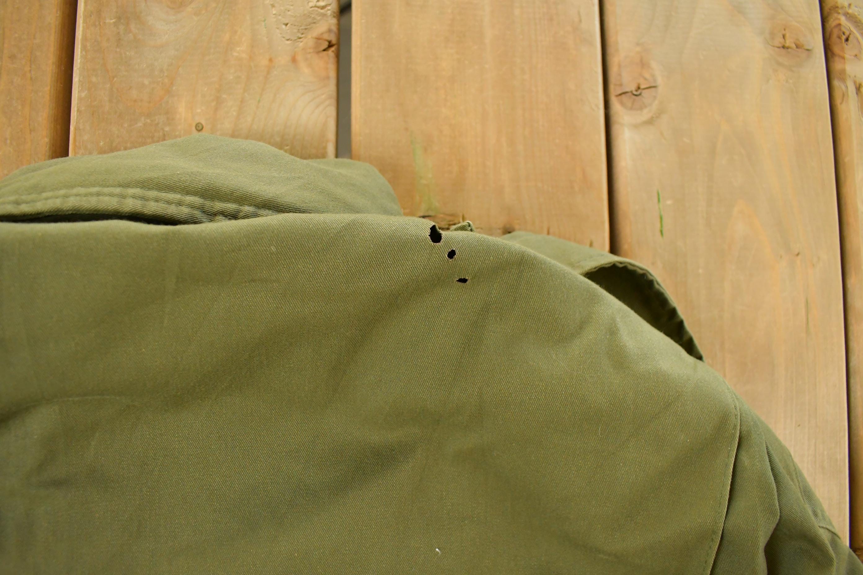Vintage 1970s Distressed M-65 Military Field Coat Men's XL