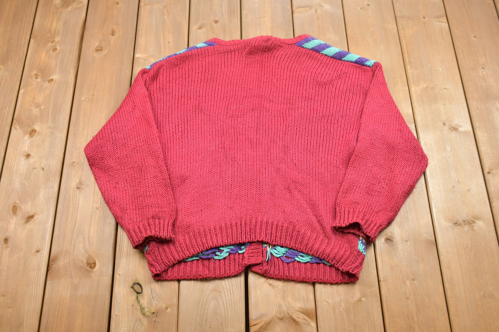 Vintage Knitted Center Aisle Cardigan Sweater