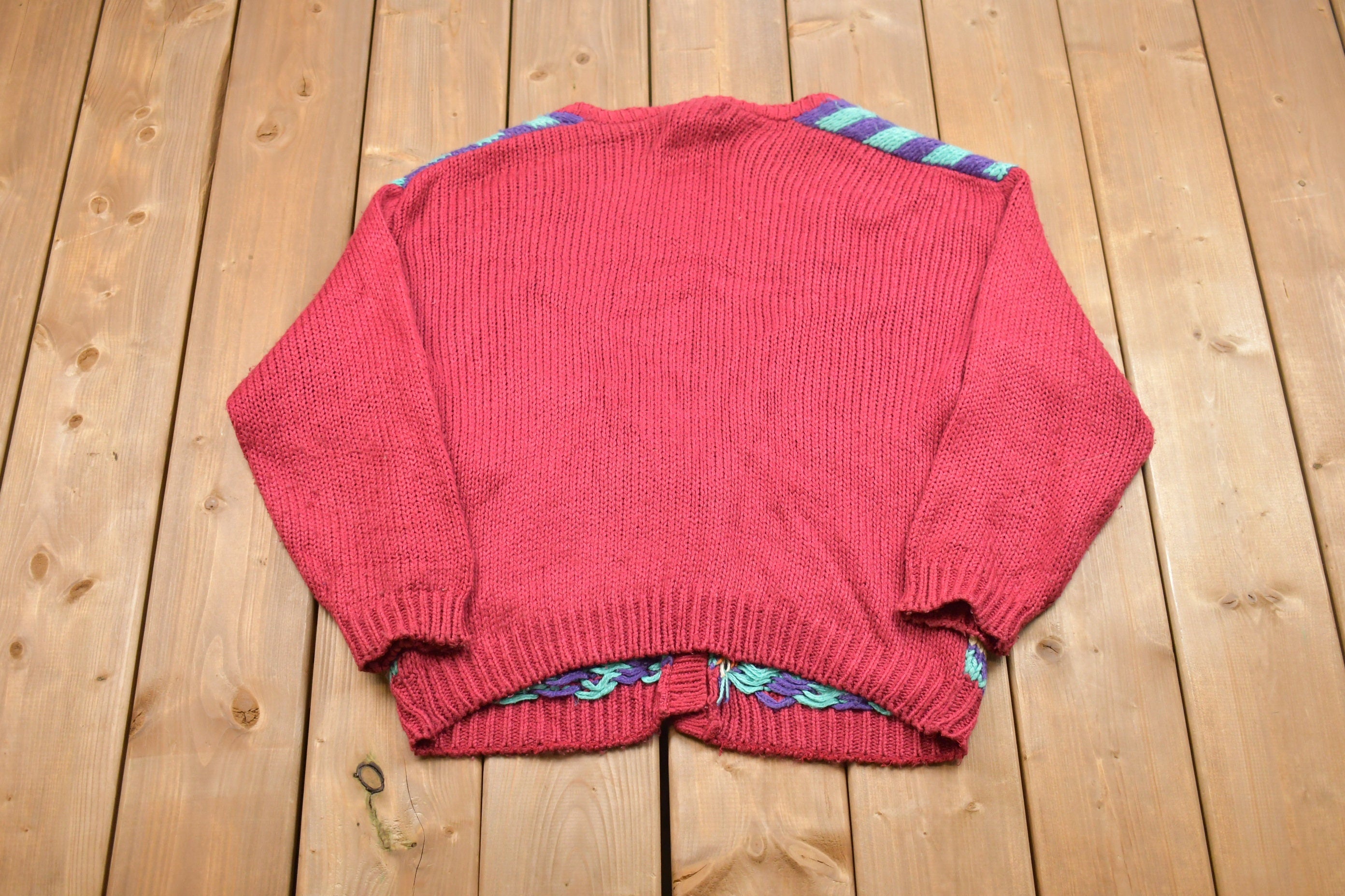 Vintage Knitted Center Aisle Cardigan Sweater
