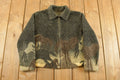 Vintage 1990s Horse Graphic All Over Print Full Zip Fleece Sweater Women's S