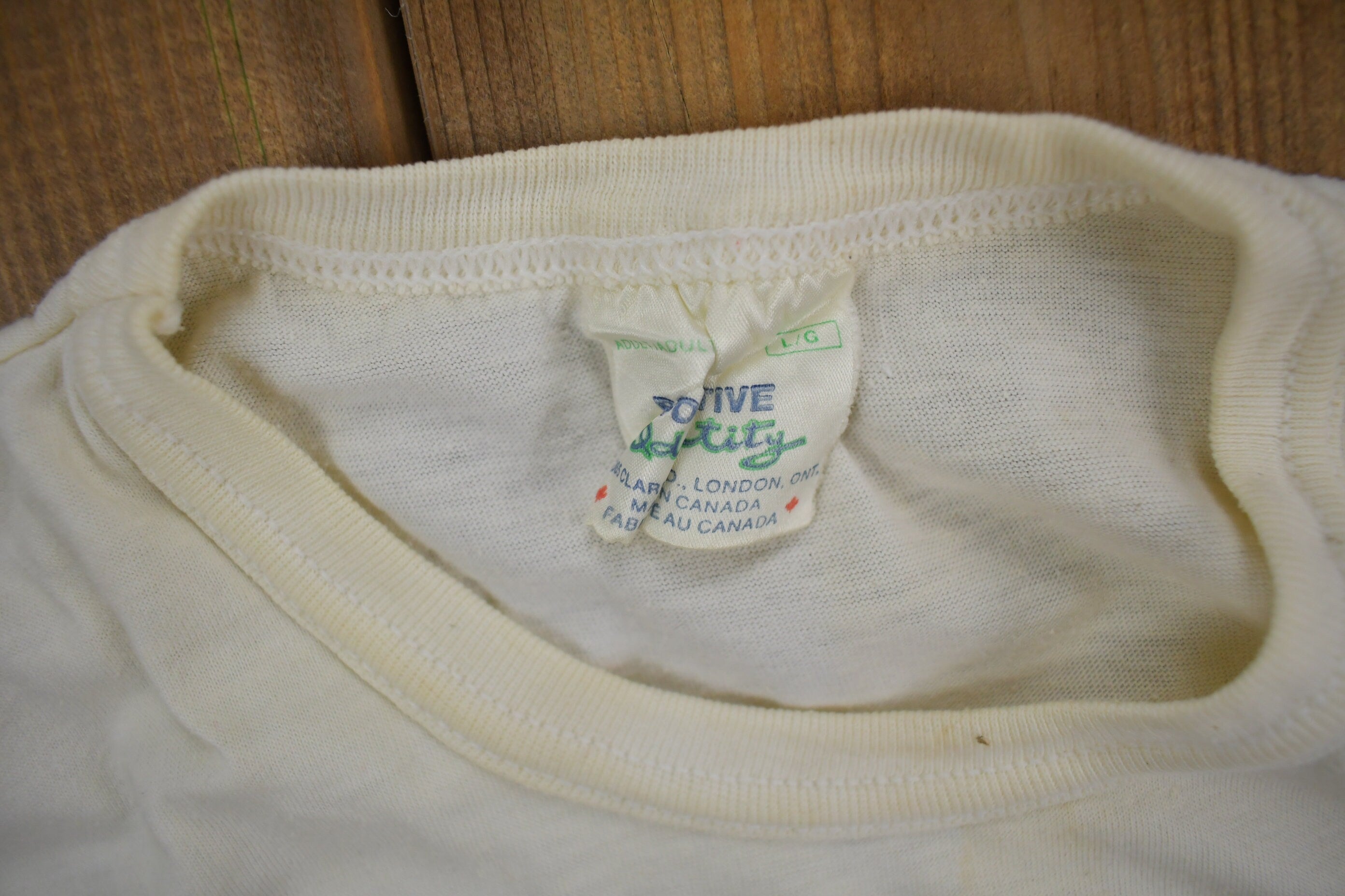 Vintage 1990s Fanshawe London Collegiate T-Shirt