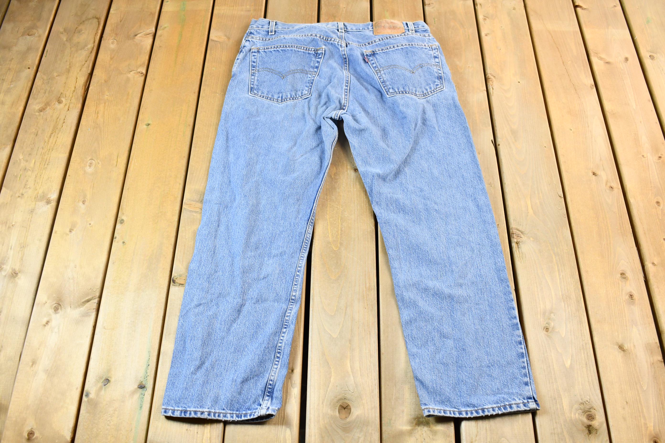 Vintage 2000s Levis Straight Leg 505s Denim Jeans Size 34 x 29
