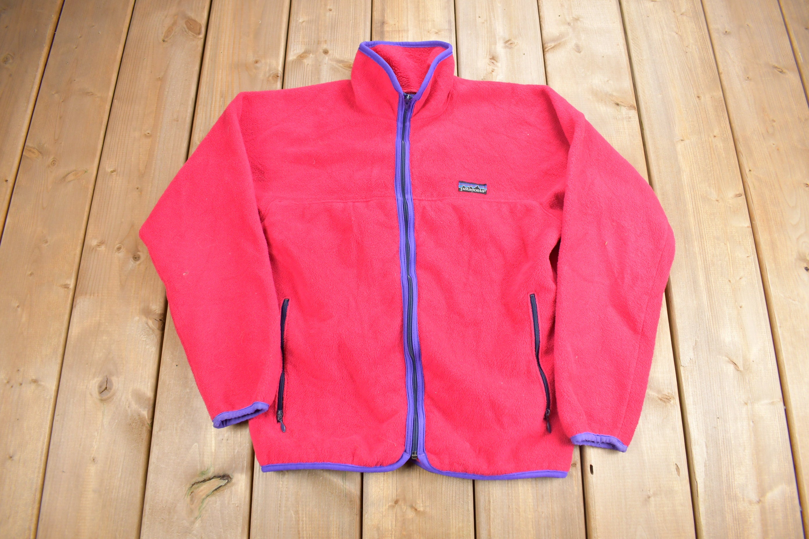 Vintage 1990s Patagonia Fleece Zip Up Sweater