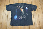 Vintage 1990s KISS Paul Stanley All Over Print Band T-Shirt