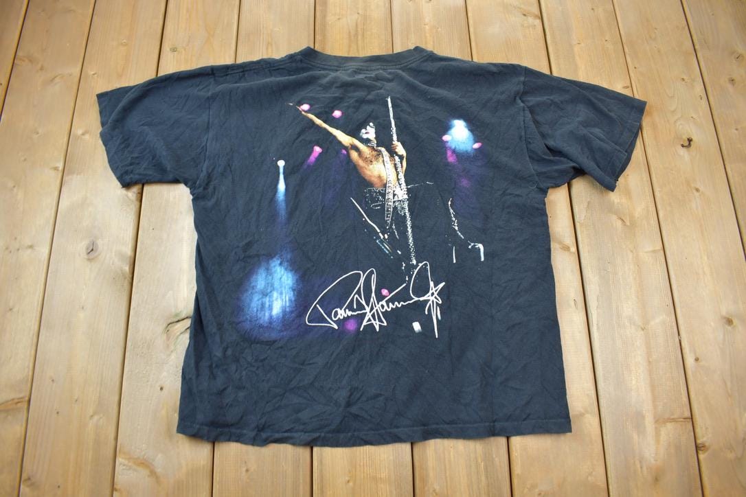 Vintage 1990s KISS Paul Stanley All Over Print Band T-Shirt