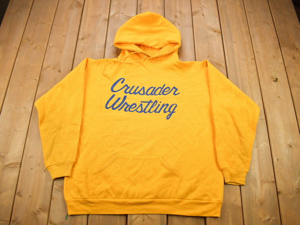 Vintage 1980s Crusader Wrestling Russell Athletics Hoodie