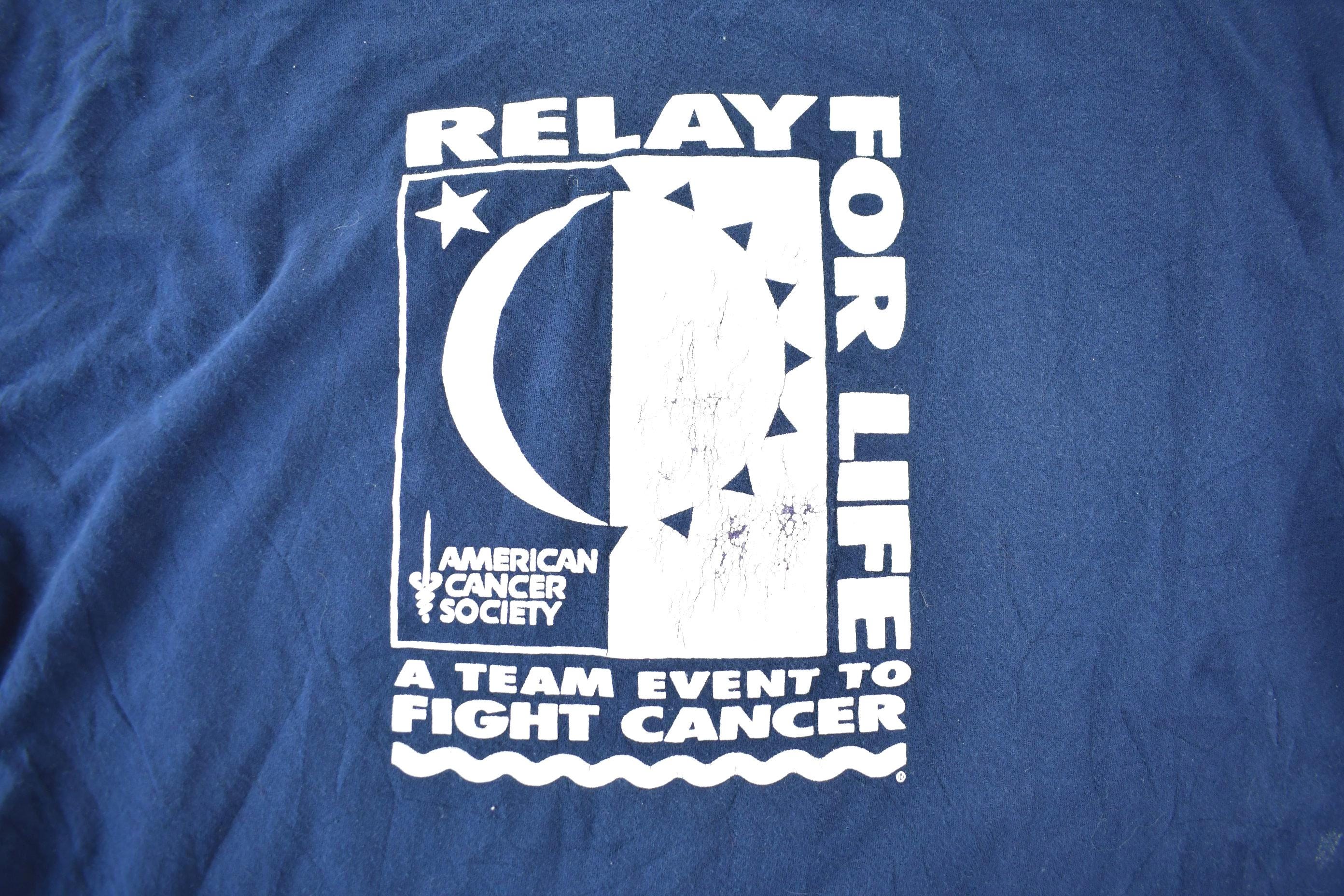Vintage 1990s American Cancer Society Relay For Life Graphic T-Shirt
