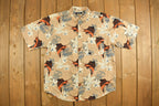 Vintage 1990s Puritan Fishing Swordfish Button Up Shirt