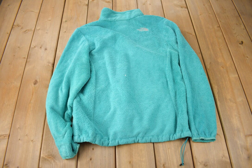Vintage 1990s The North Face Women's Blue Fleece Sweater