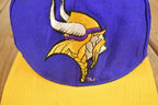 Vintage 1990s Minnesota Vikings Strap Back NFL Hat / 90's Embroidered Football Cap