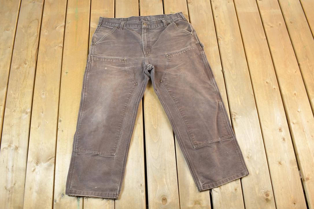 Vintage 1990s Carhartt Double Knee Work Pants Size 38 x 32