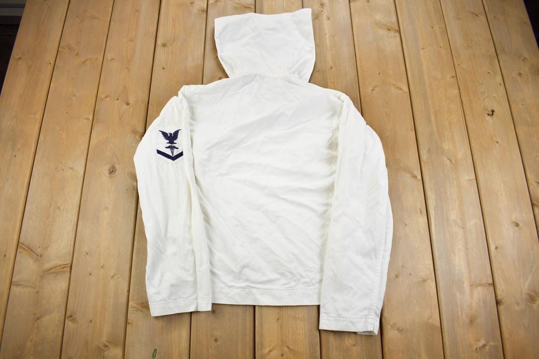 Vintage 1950s MilitaryWorld War 2 Navy Uniform Shirt