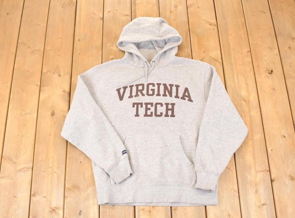 Vintage 1990s Jansport Virginia Tech University Hoodie Sweater Men's M