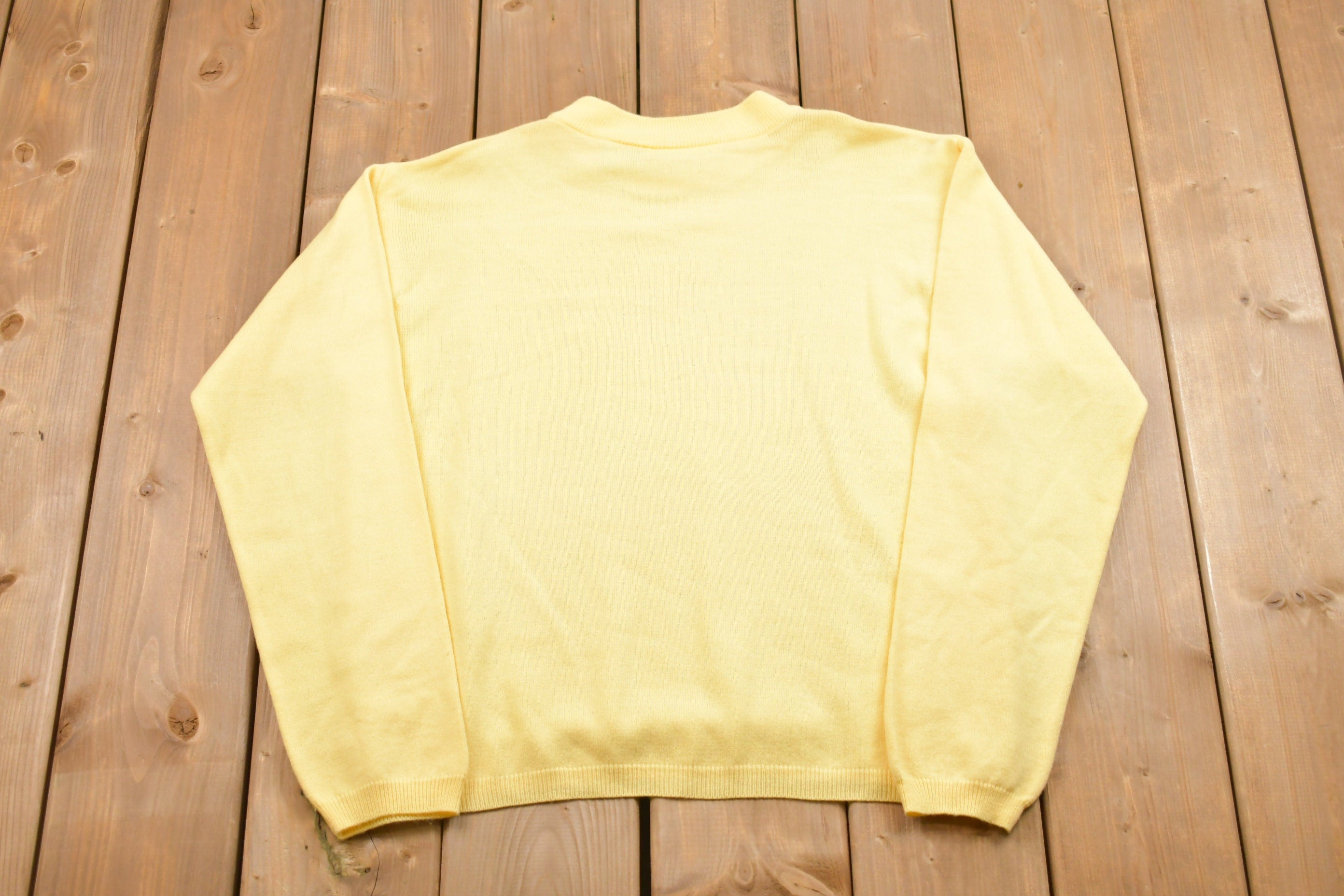 Vintage Euro Flash Yellow Knitted Sweater