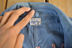 Vintage 1950s 1960s Reynolds Garage Mechanic Shop Coat Light Jacket Men's 44
