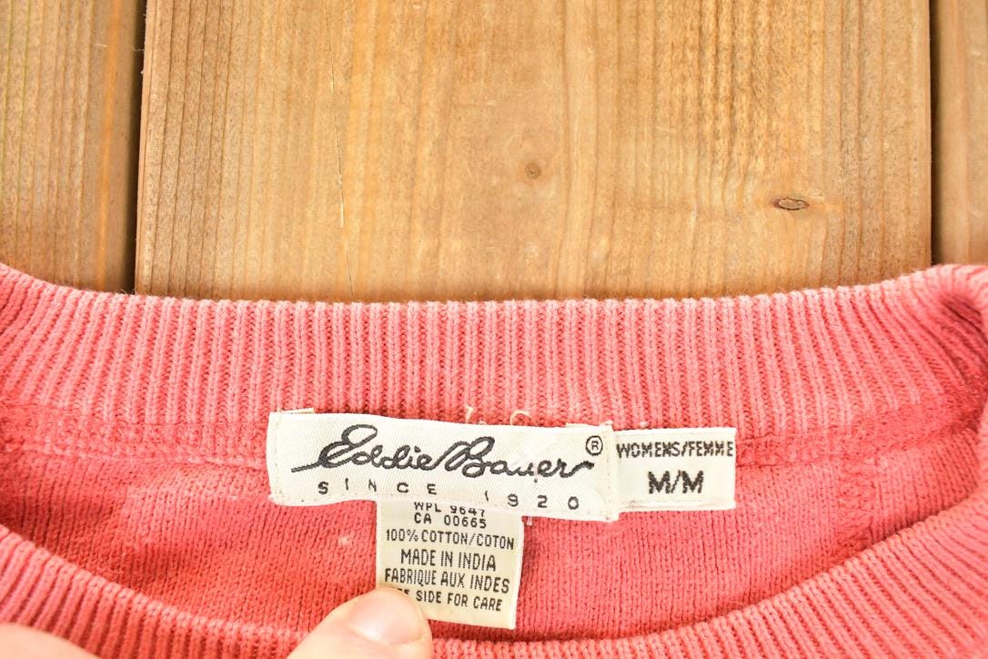 Vintage 1990s Eddie Bauer Crewneck Sweatshirt Women's XL / 90's Destination Outdoorsman Sweater