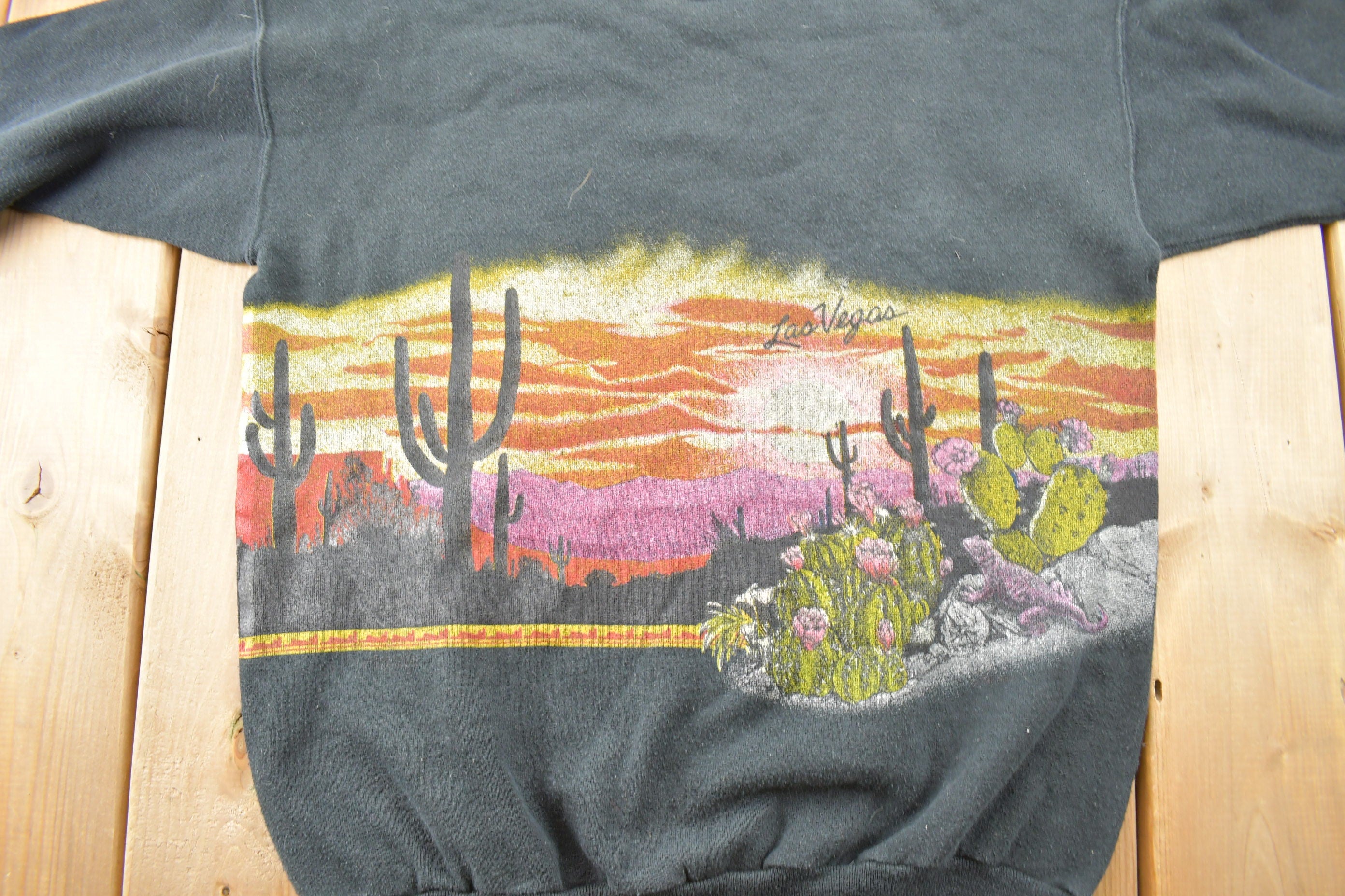 Vintage 1990s Las Vegas Desert Theme Crewneck Sweatshirt