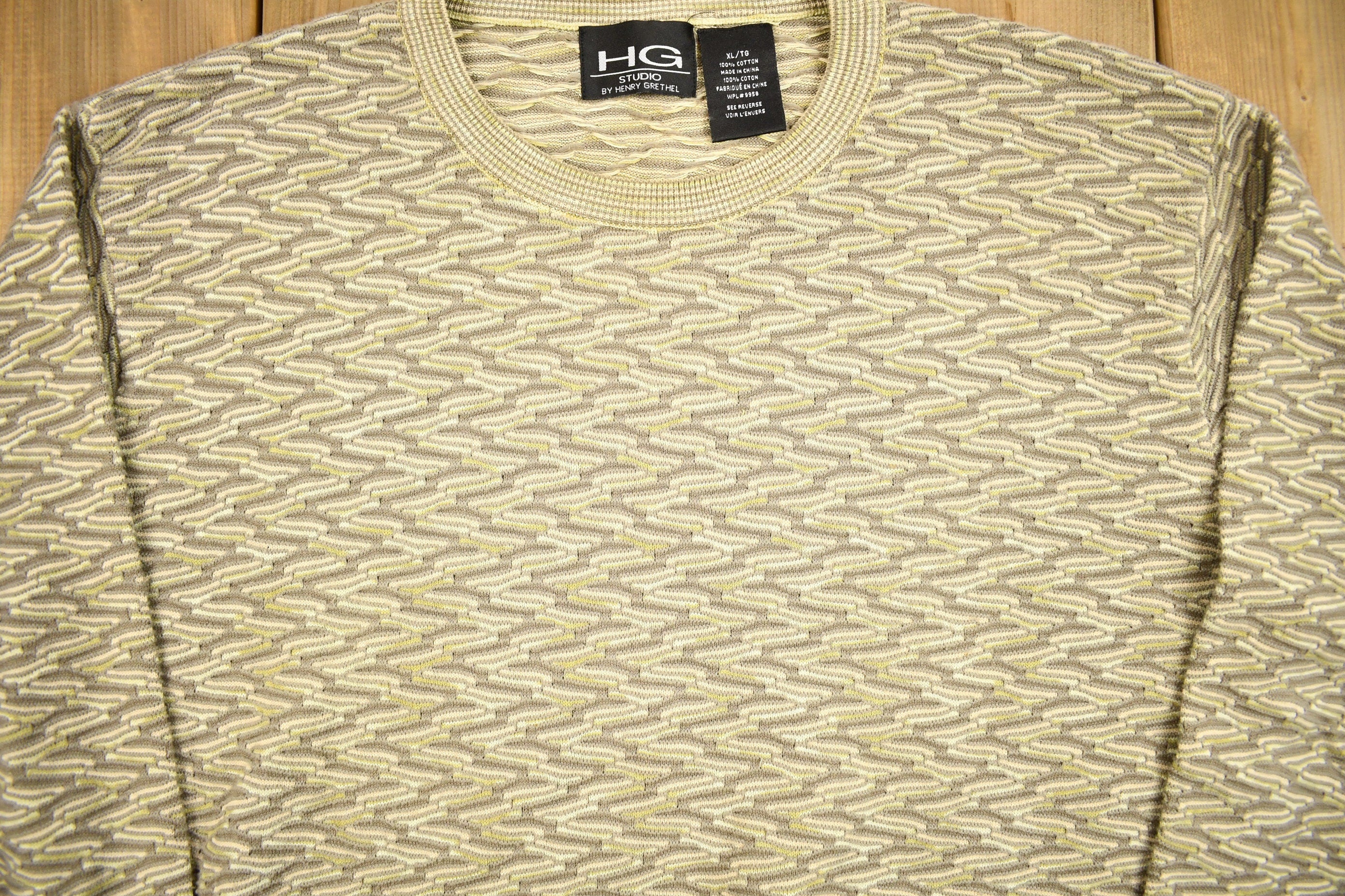 Vintage 1990s Henry Grethel Knitted Crewneck Sweater