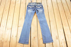 Vintage Deadstock Y2K Grace In LA Bedazzled Low Rise Jeans Women's Size 27 x 32