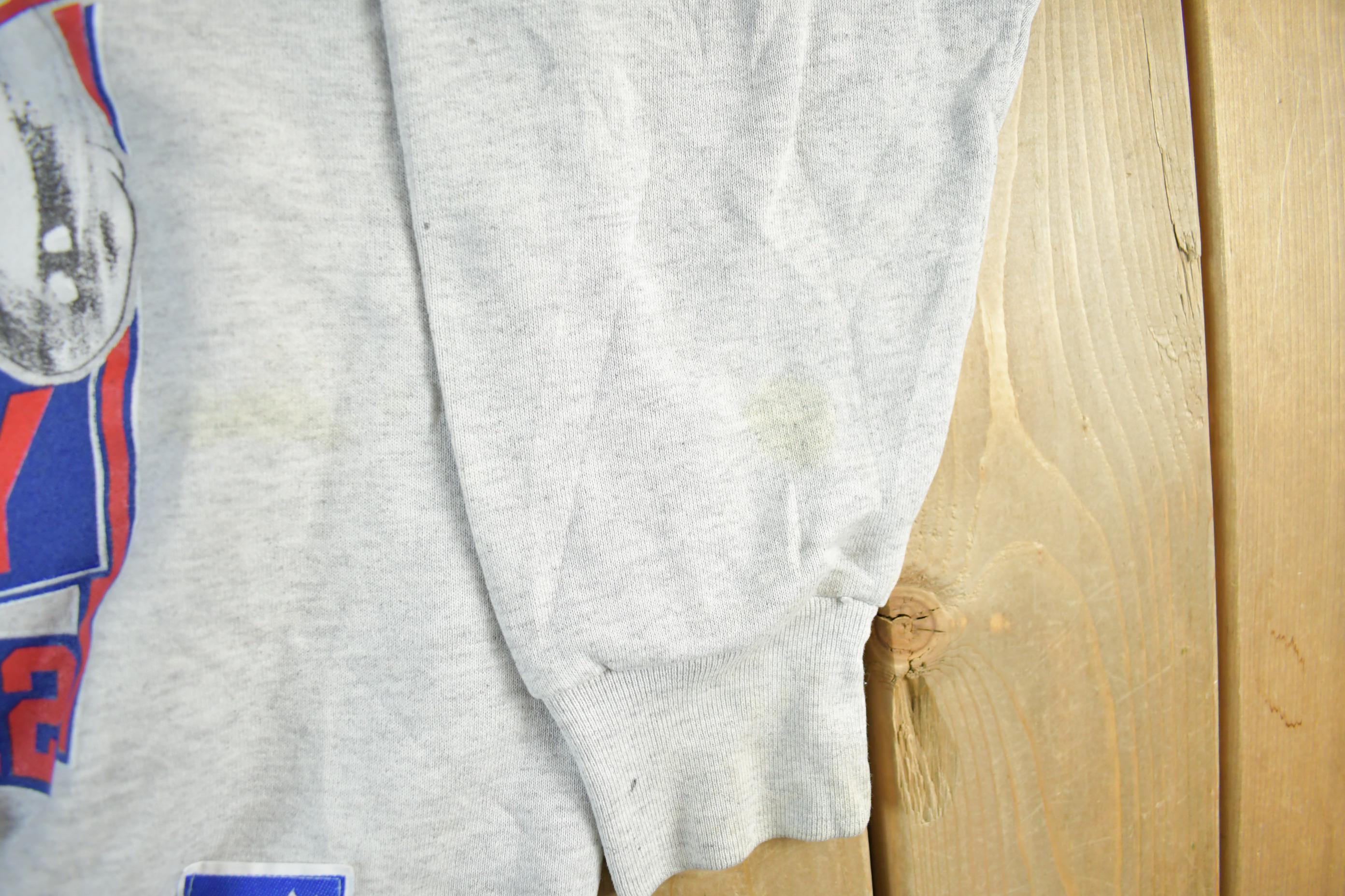 Vintage 1990s NFL Buffalo Bills Jim Kelly Crewneck Sweatshirt Men's Large