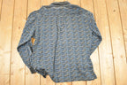 Vintage 1990s Bachrach Quarter Button Up Abstract Pattern Shirt Mens L /