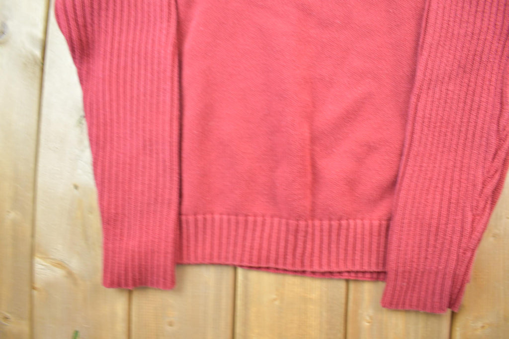 Vintage 1990s Timberland Heavy Cotton Mini Logo Knit Crewneck Sweater