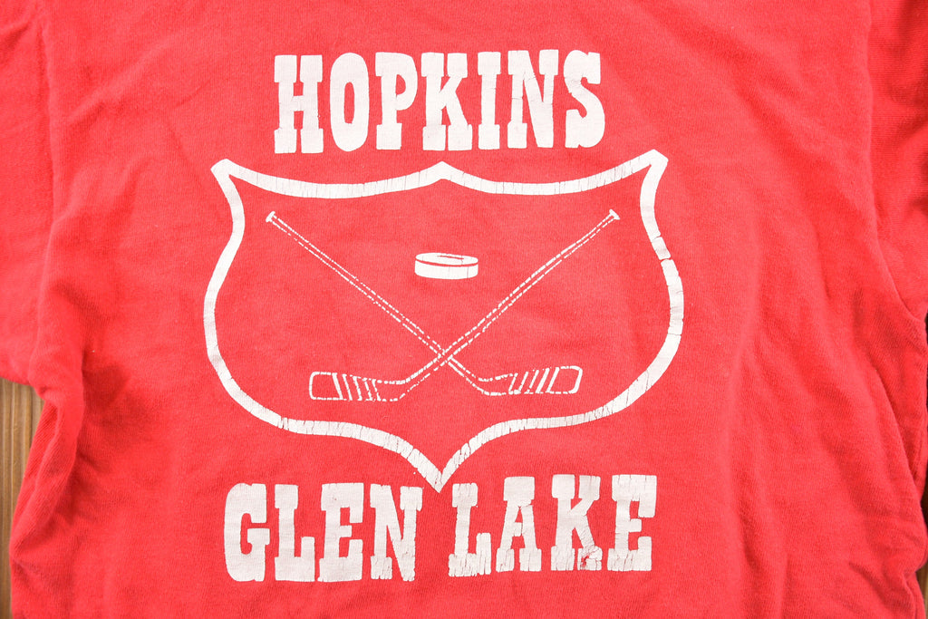 Vintage 1990s Glen Lake Hopkins Collegiate T-Shirt