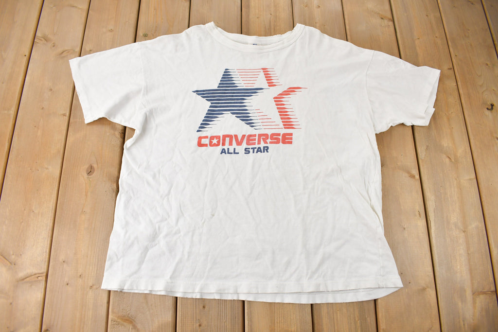 Vintage 1990s Converse All Star Single Stitch Graphic T Shirt Made In Canada