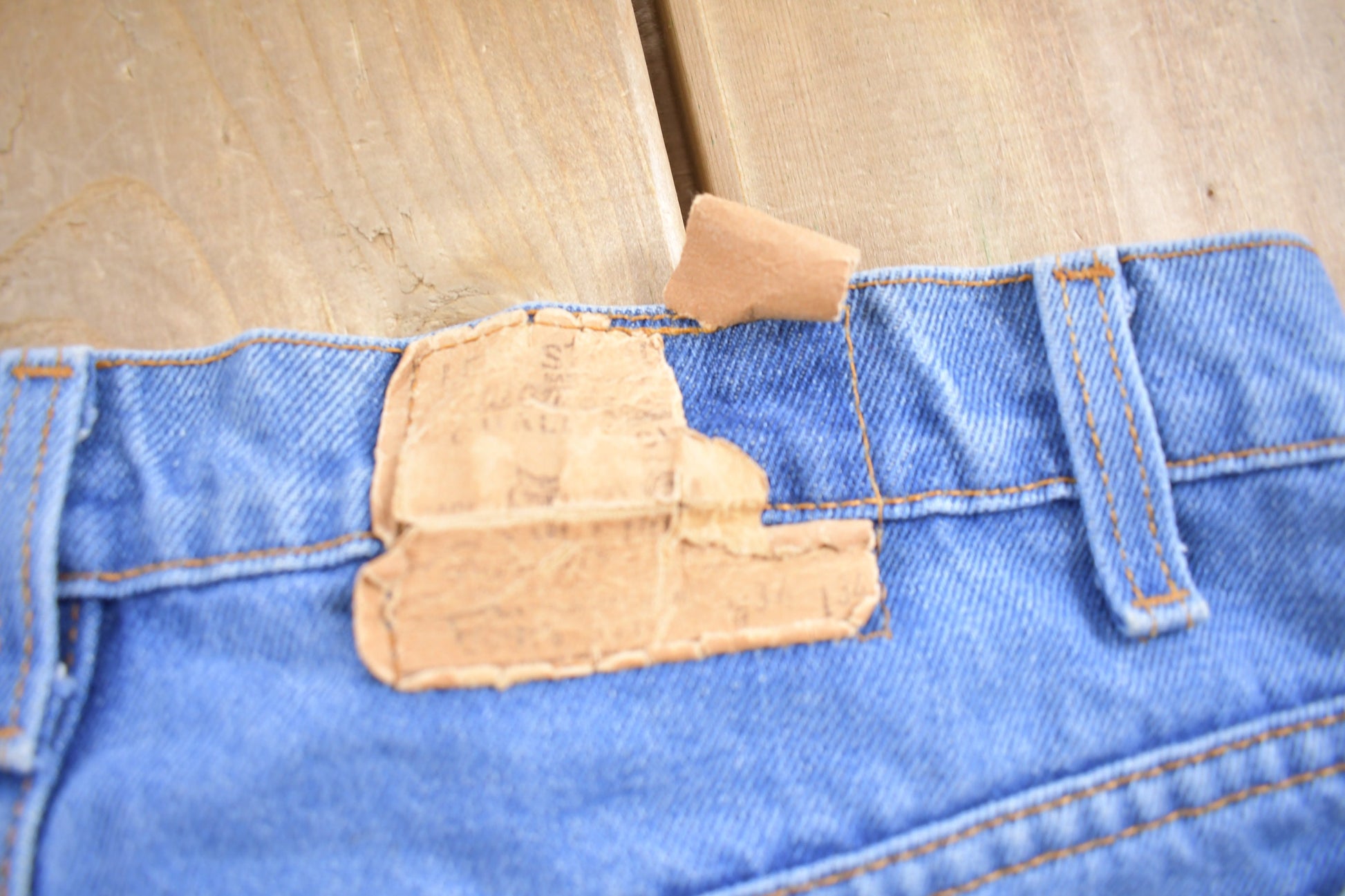 Vintage 1970s Levi's Orange Tab Jeans Size 33 x 32