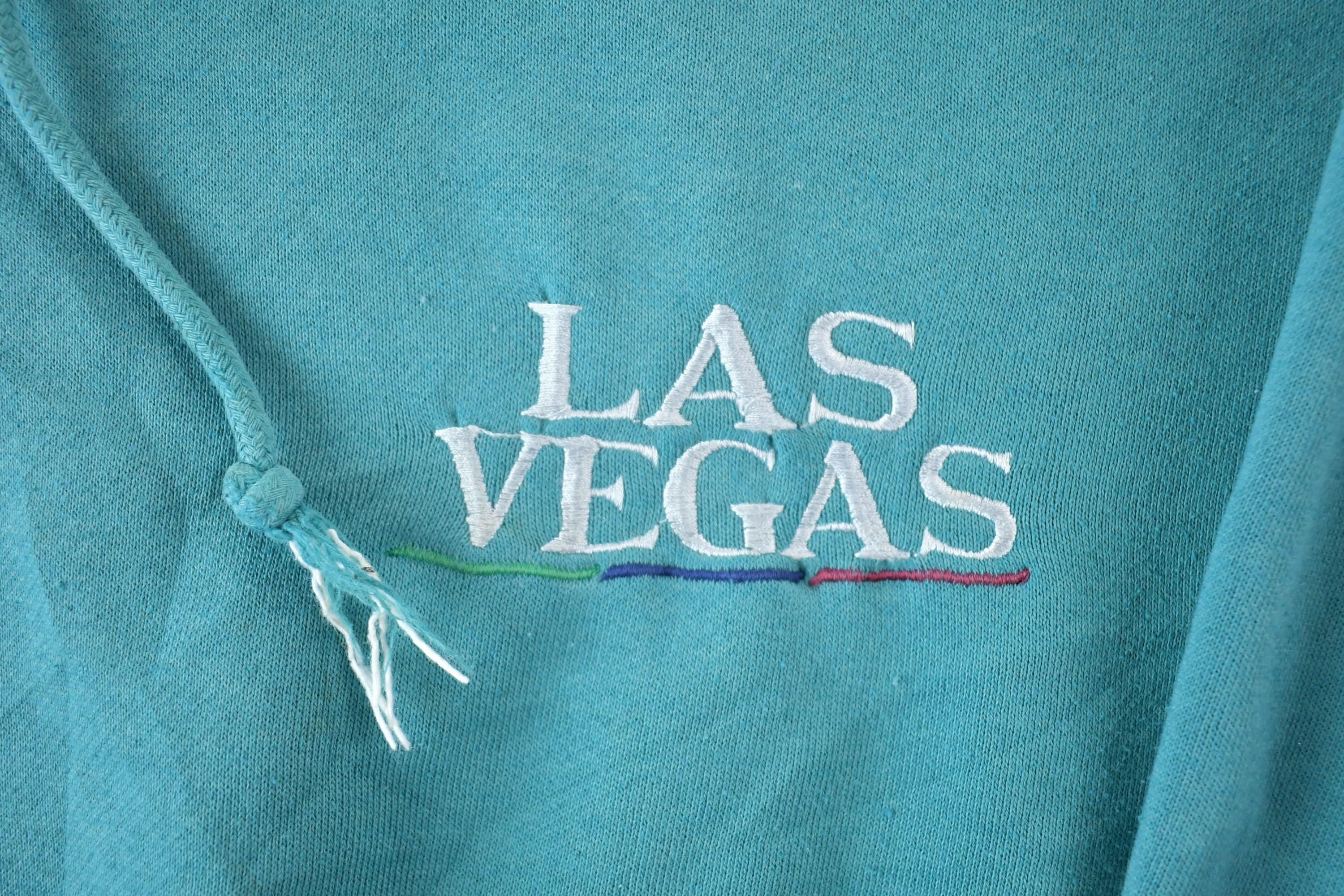 Vintage 1990s Las Vegas Quarter Zip Mockneck Sweatshirt