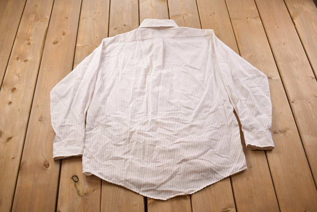Vintage 1990s Gentlemens Wear House Striped Button Up Shirt