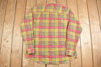 Vintage 1990s Haband Plaid Button Up Shirt