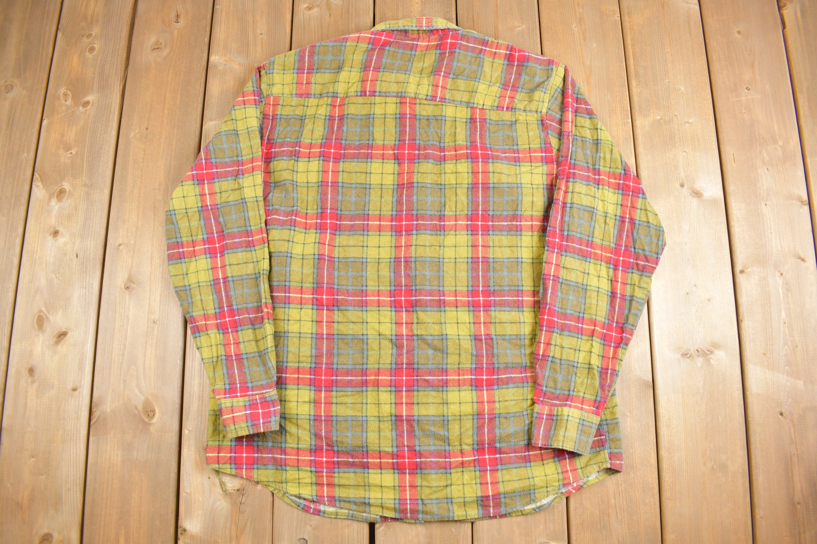 Vintage 1990s Haband Plaid Button Up Shirt