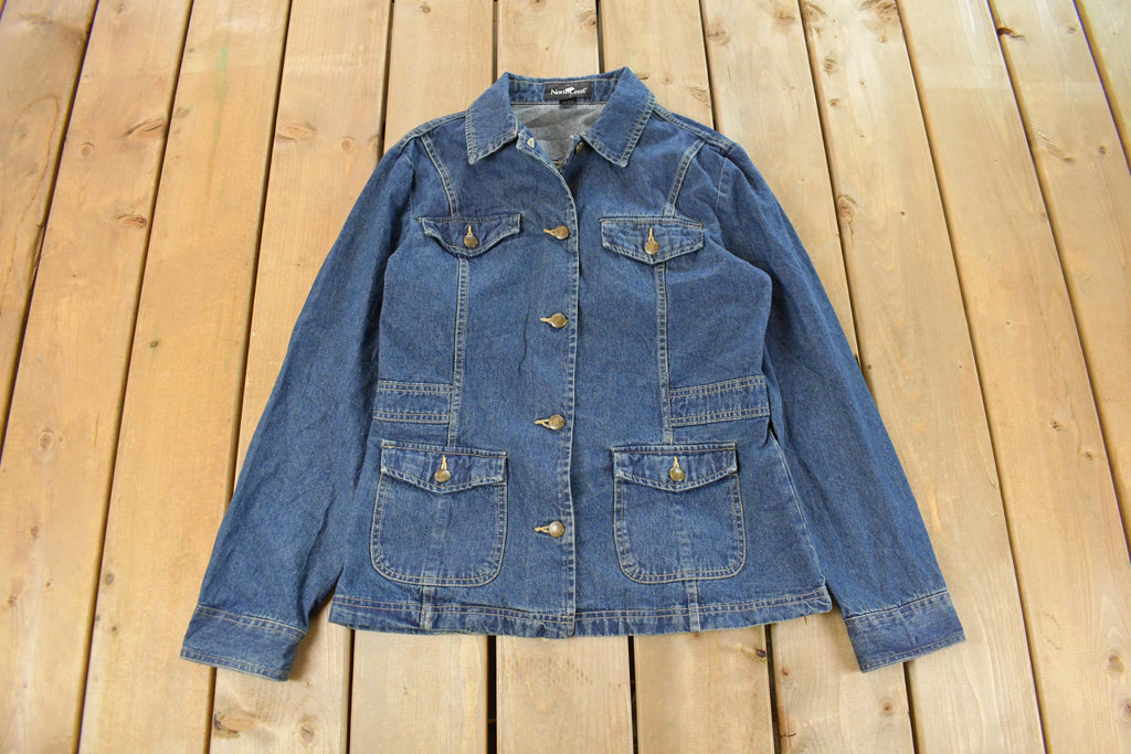 Vintage 1990s North Crest Denim Jean Jacket Women's Medium