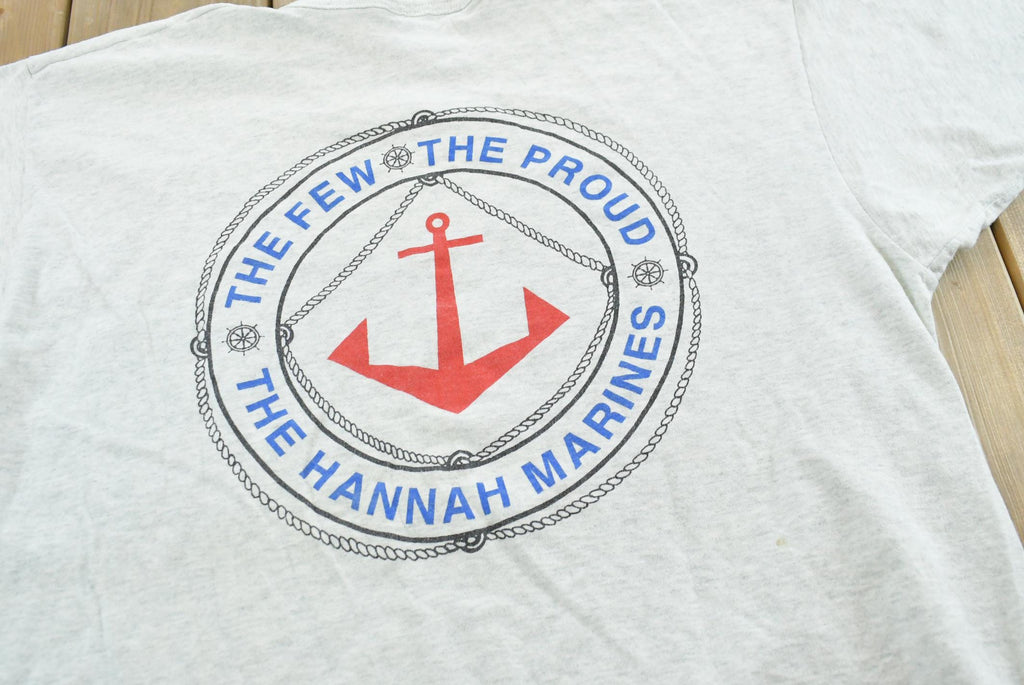Vintage 1990s Hannah Marines Tugboat Promotional T Shirt Mens L