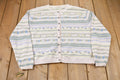 Vintage 1990s Floral Print Knitted Sweater