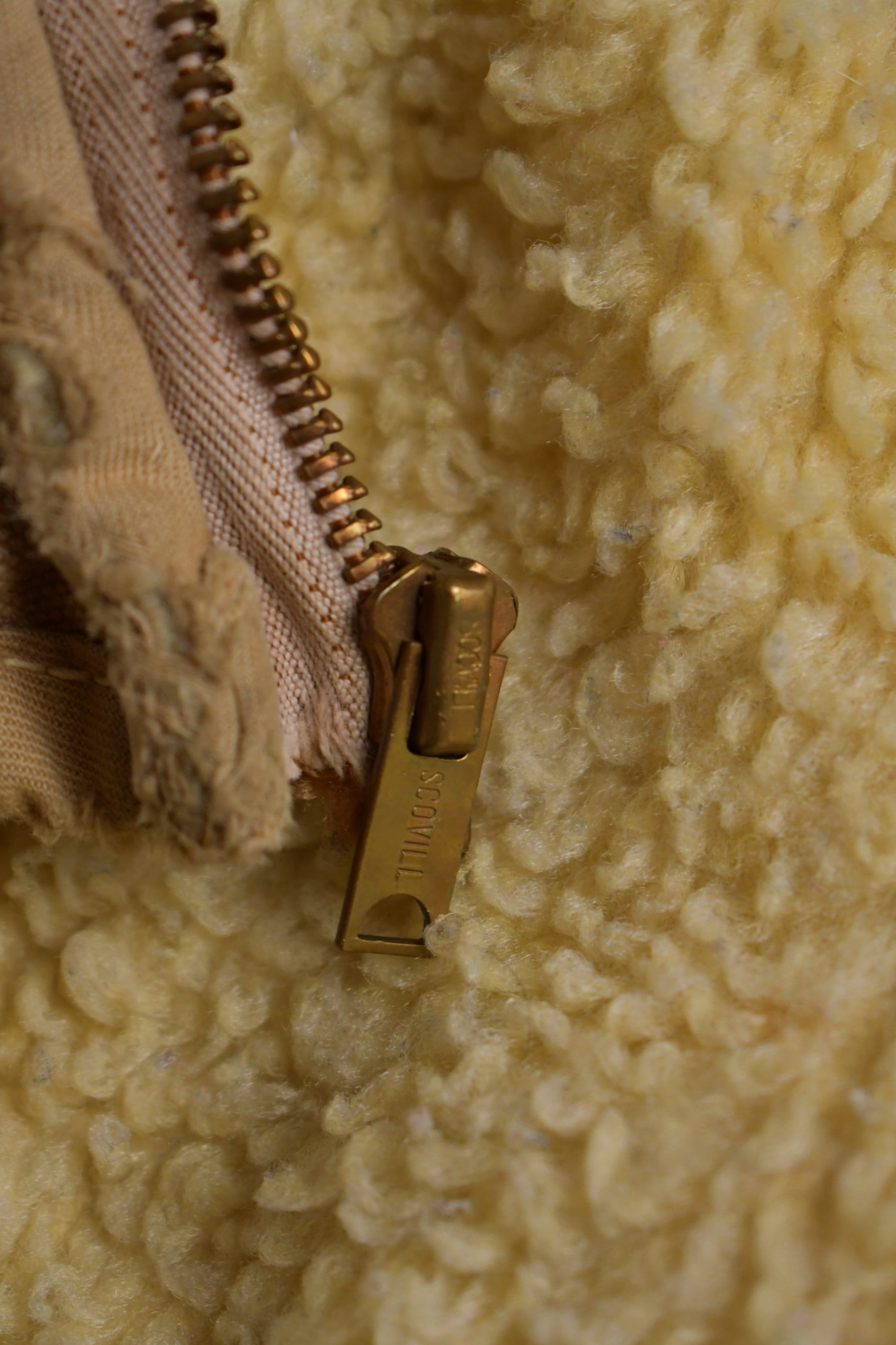 Vintage 1960s Carhartt Sherpa Lined Beige Work Vest  Vintage Workwear  Streetwear  Made In USA  Outdoorsman  Union Made