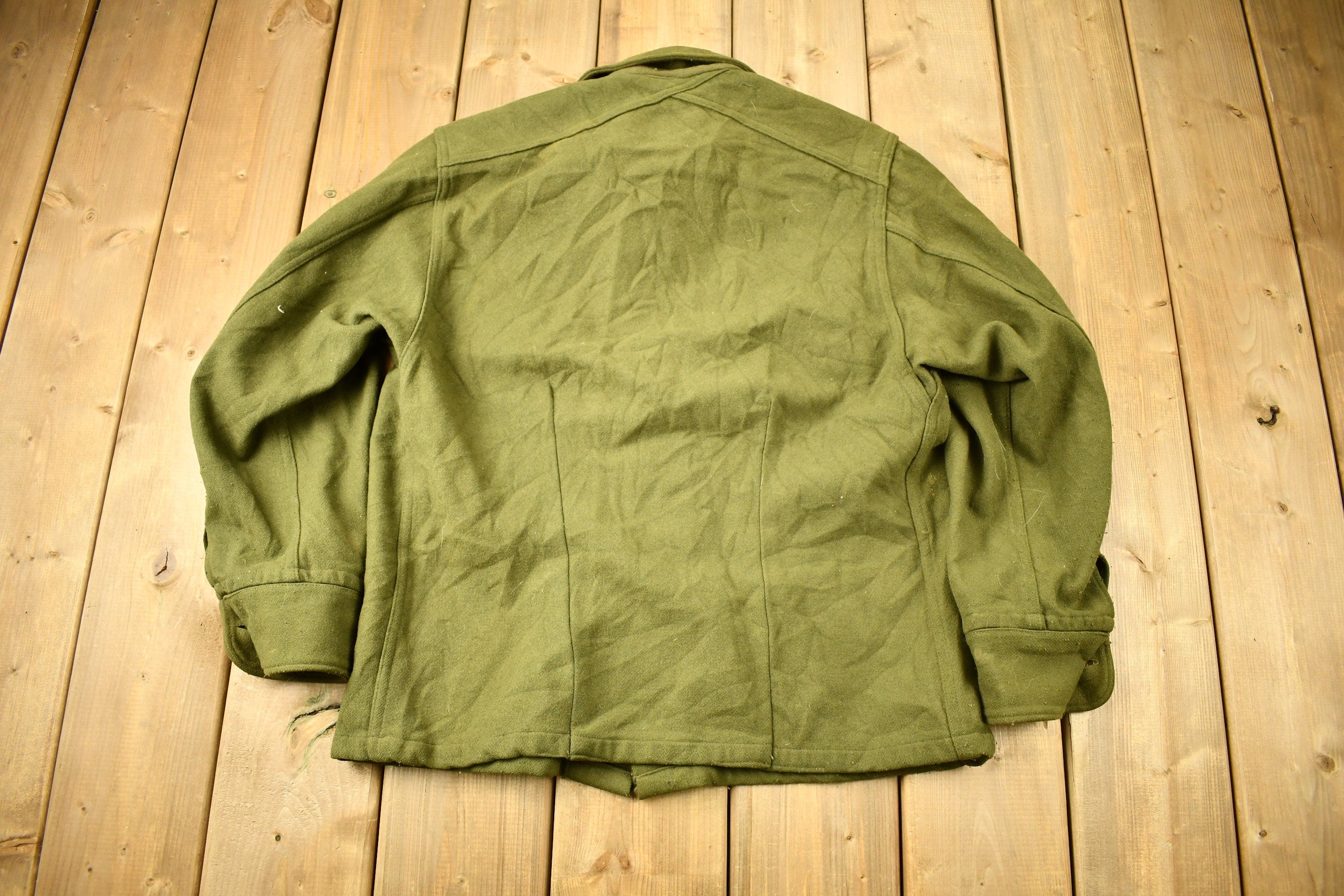 Vintage Military Button Up Shirt