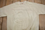 Vintage 1990s Blank Beige Crewneck Sweatshirt