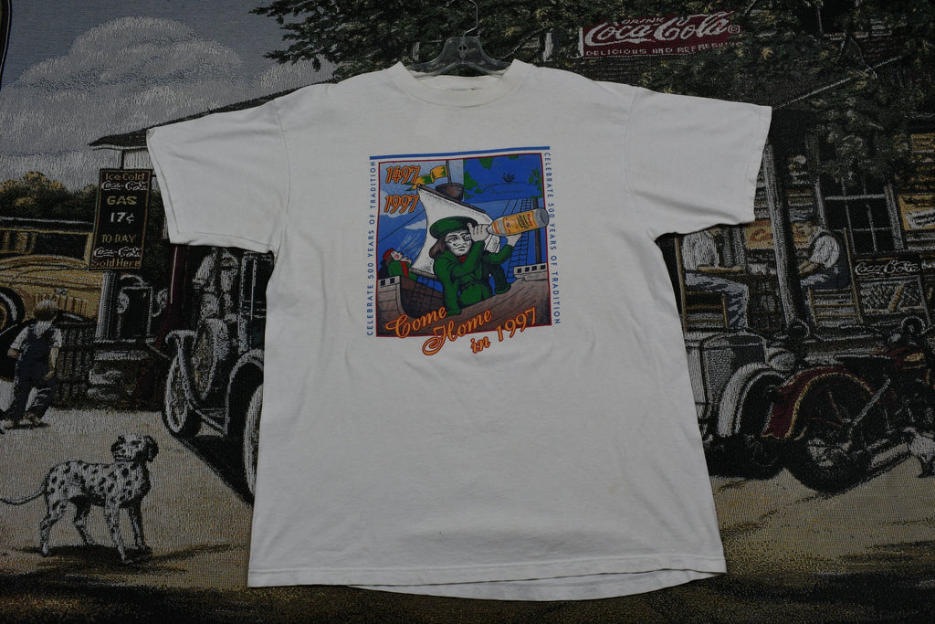 Vintage 1997 Come Home In 1997 Celebrate 500 Years Of Tradition Graphic T Shirt