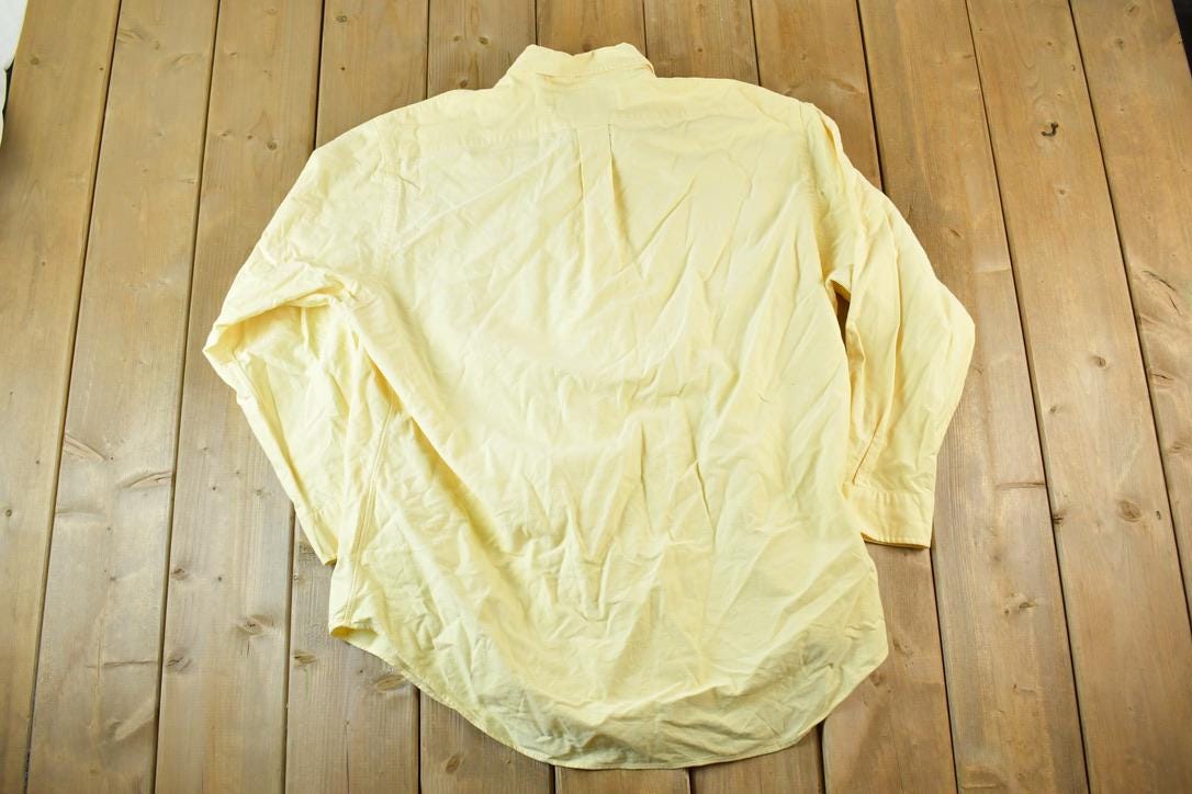 Vintage 1990s Ralph Lauren Yarmouth Button Up Shirt Mens L