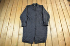 Vintage 1990s Lauren Ralph Lauren Silk Button Up Trench Coat Women's XL