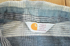 Vintage 1990s Carhartt Rugged Outdoor Wear Plaid Heavy Flannel Button Up Shirt Mens L