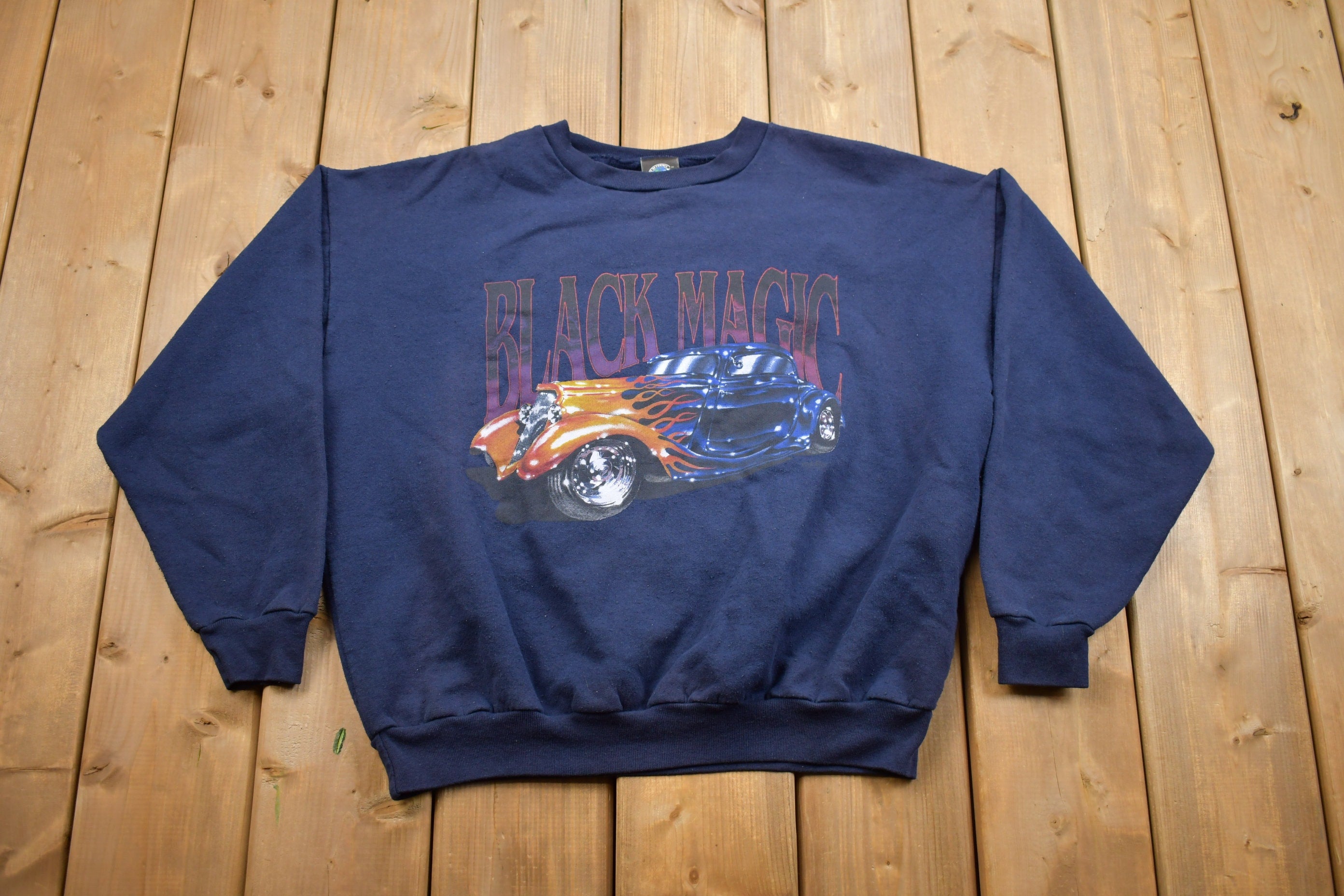 Vintage 1990s Hot Rod Black Magic Crewneck Sweatshirt