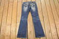 Vintage Deadstock Y2K Miss Me Bedazzled Low Rise Jeans Women's Size 26x31