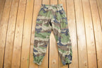 Vintage 1998 Army Woodland Camouflage Cargo Pants Size 30 x 28.5