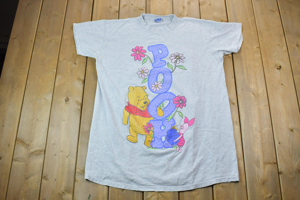 Vintage 1990s Pooh Bear Hunny Piglet Disney Cartoon Promo Nightgown