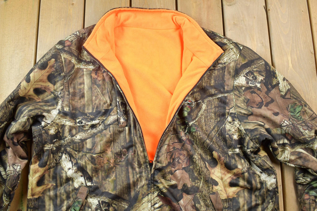 Vintage Military Style Real Tree Style Full Zip Up Camo Sweater Jacket