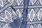 Vintage 1990s Marsh Landing Petits Abstract Knit Cardigan Sweater Women's PL