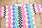 Vintage 1980s Kitty Hawk Knit Mock Neck Sweater
